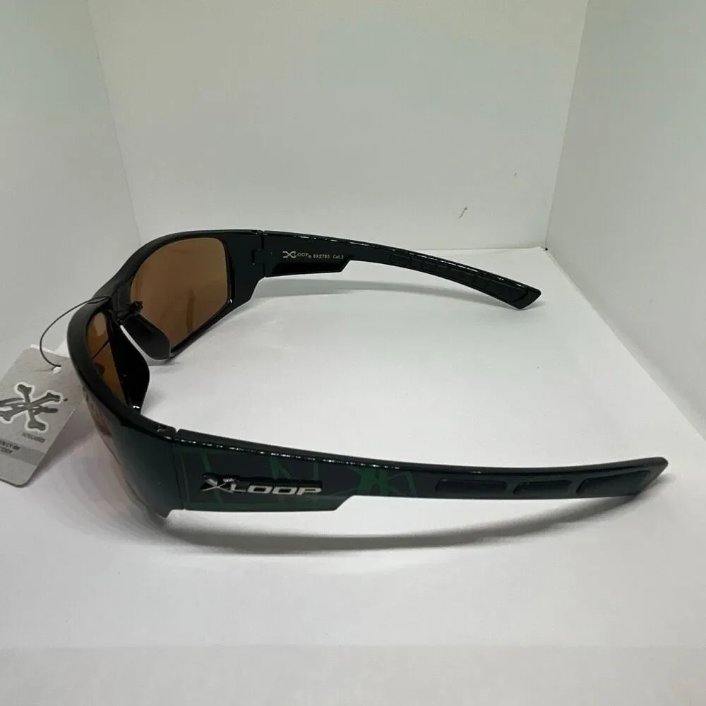 X-Loop Wrap Around Sunglasses Mirrored Lens UV400 Protection